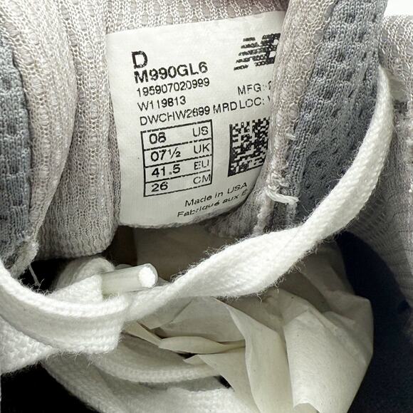 New Balance Mens Classics 990v6 Sneakers US 8 M Grey Suede Made in USA NIB - Picture 11 of 11